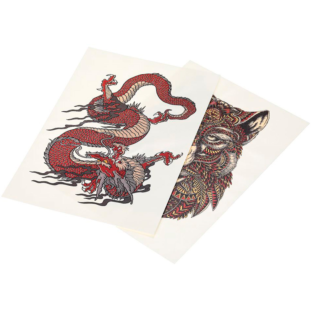 Набор для творчества Переводные тату Дракон и волк 2 листа MultiArt TATTOO-DR_WOLF-MA Набор для творчества Переводные тату Дракон и волк 2 листа MultiArt TATTOO-DR_WOLF-MA