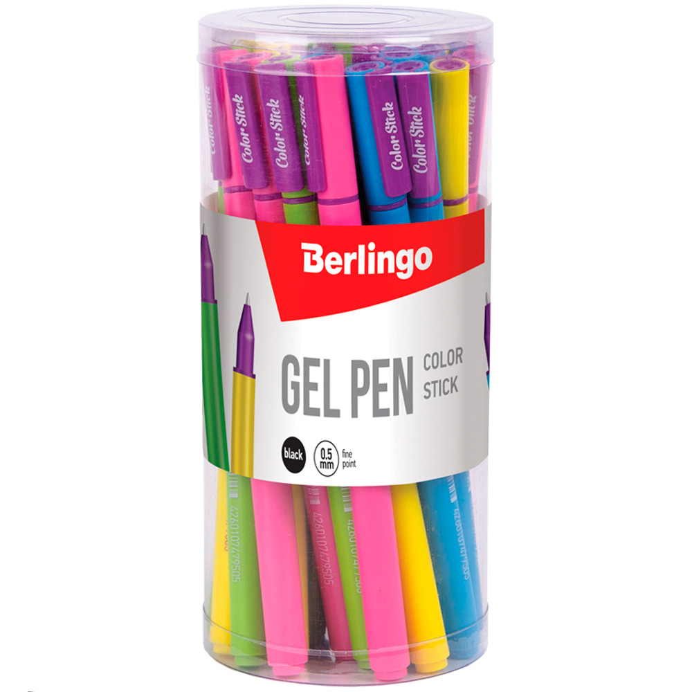 Ручка гелевая черный 05мм Color Stick CGp_50101 Berlingo Ручка гелевая черный 05мм Color Stick CGp_50101 Berlingo