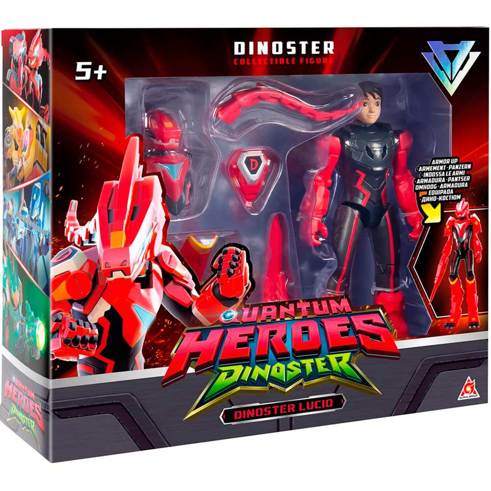 Диностер Большая фигурка героя Люцио в дино-костюме 20 см. Dinoster 42138 Диностер Большая фигурка героя Люцио в дино-костюме 20 см. Dinoster 42138
