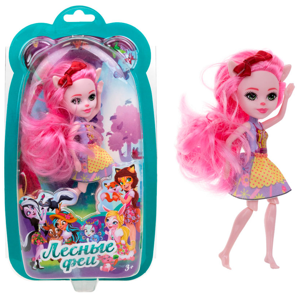 Кукла Лесные Феи 16 см с розовыми волосами Т24017 1toy