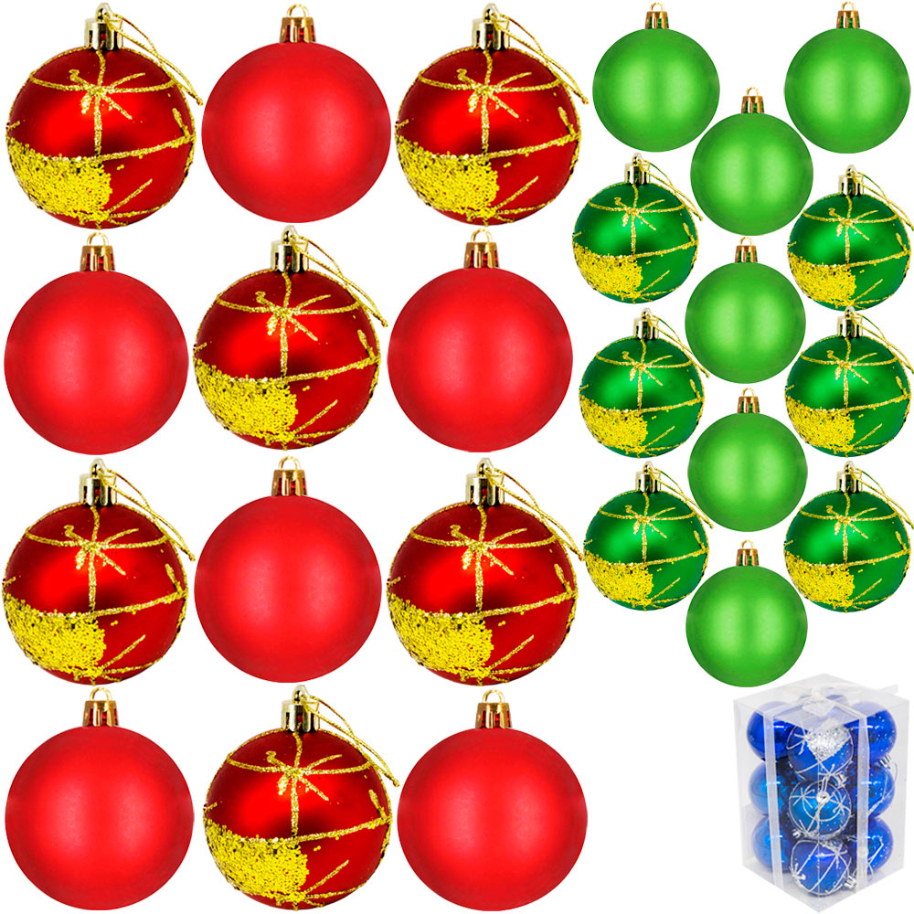 Елочный набор Шары 6см, 12 шт EL-885924-6 цв. в асс.