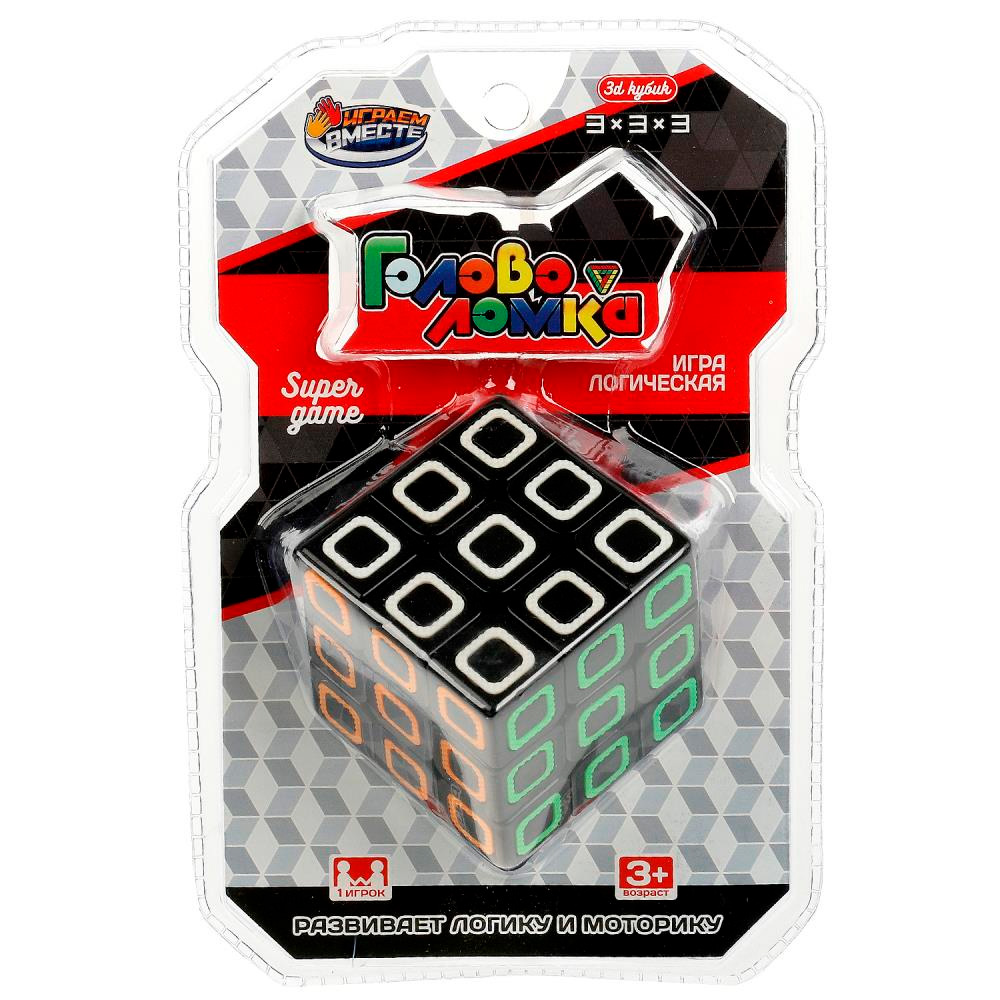 Логич. игрушка кубик 3х3 L045-H24248-R.