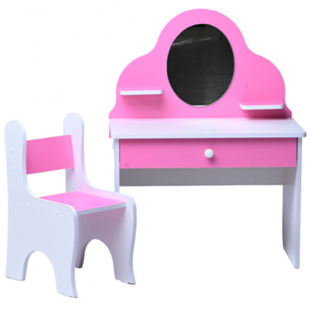 Мебель Туалетный столик и стул Sitstep малиновый