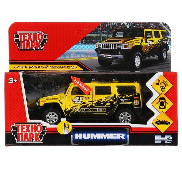 Модель HUM2-12LSRT-YE Hummer H2 Спорт желтый Технопарк  в кор.