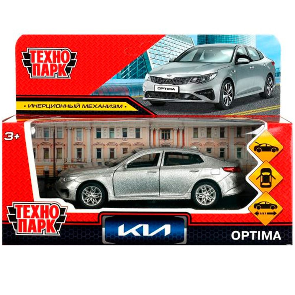 Модель OPTIMA-12-SR KIA OPTIMA длина 12 см серебристый Технопарк в кор.