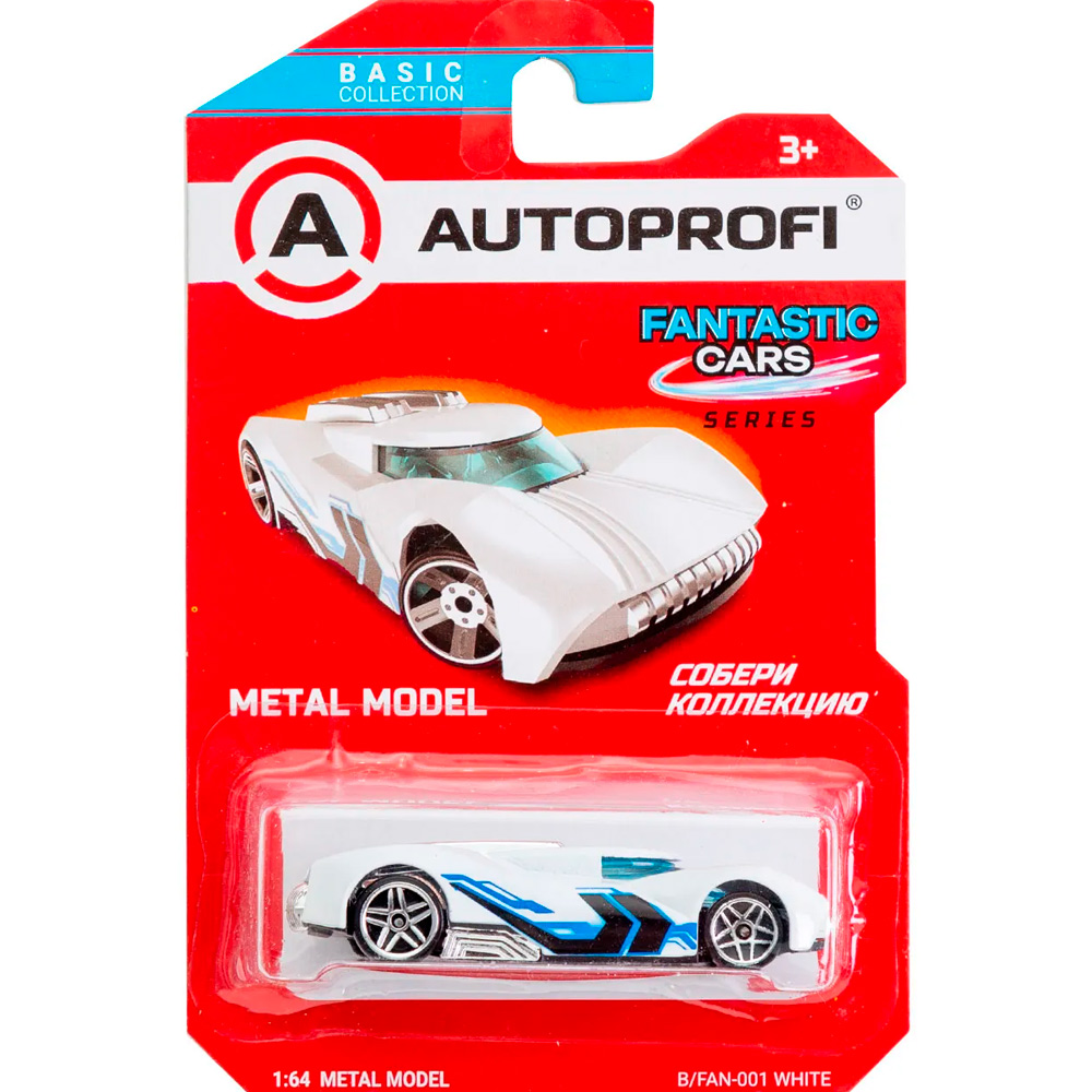 Модель 1:64 Серия FANTASTIC CARS белый B/FAN-001