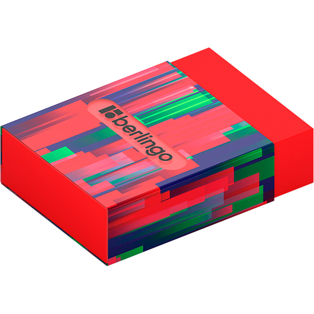 Ластик Berlingo Glitch Eco-PVC пластиковый держатель с печатью,45*32*11мм 353127 Ластик Berlingo Glitch Eco-PVC пластиковый держатель с печатью,45*32*11мм 353127