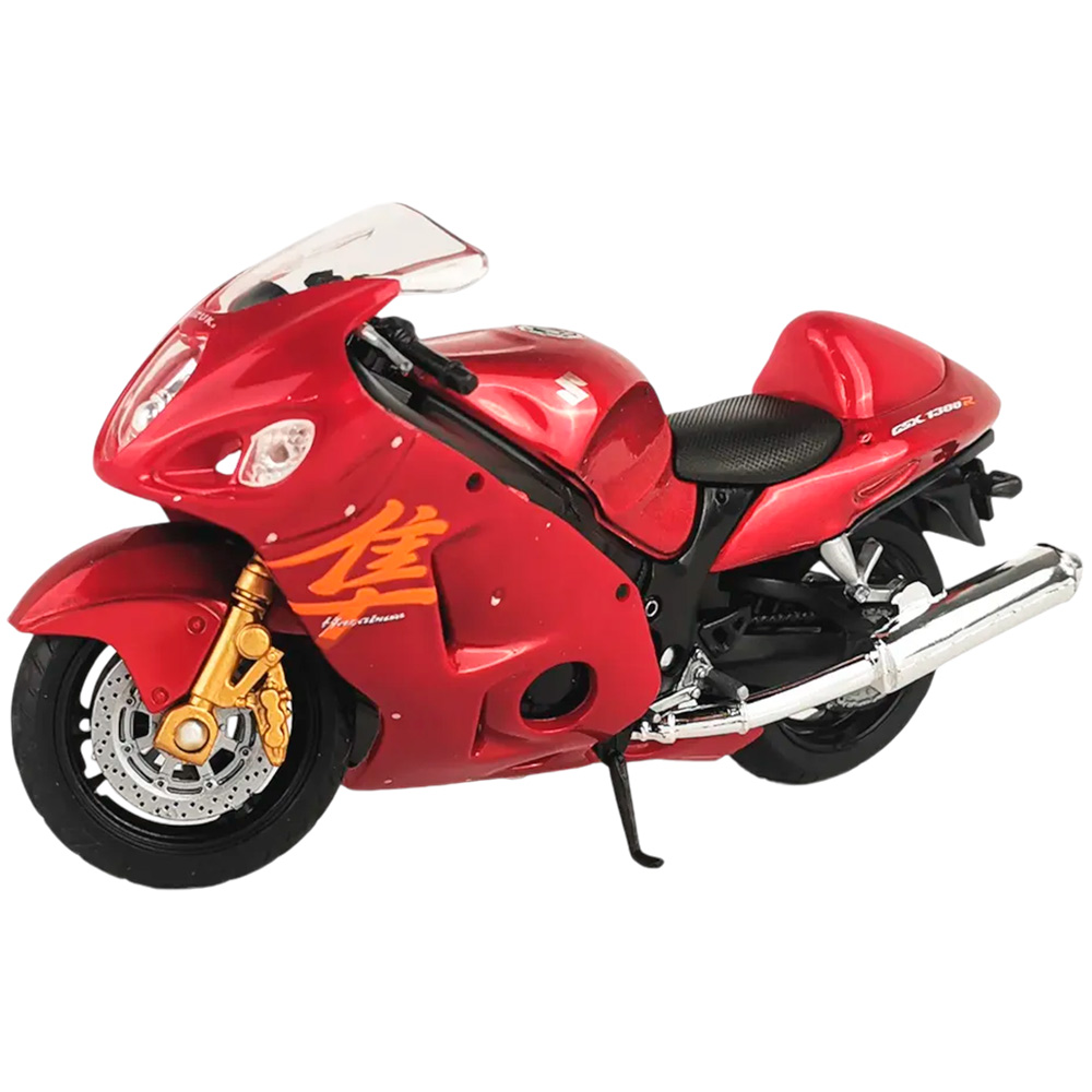 Модель 1:18 Мотоцикл Suzuki Hayabusa, красный 12828PW