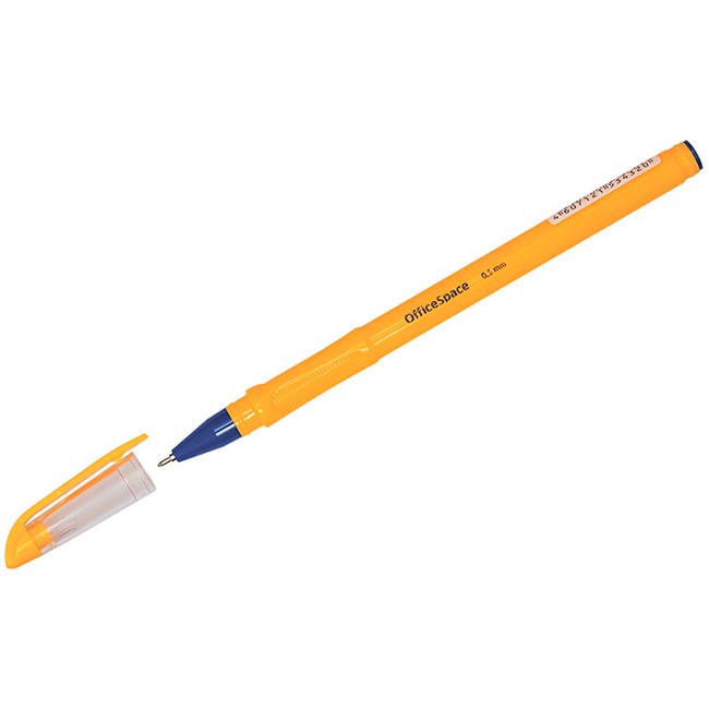 Ручка шарик синий на масляной основе OfficeSpace Orange 0,7мм OBGP_10005