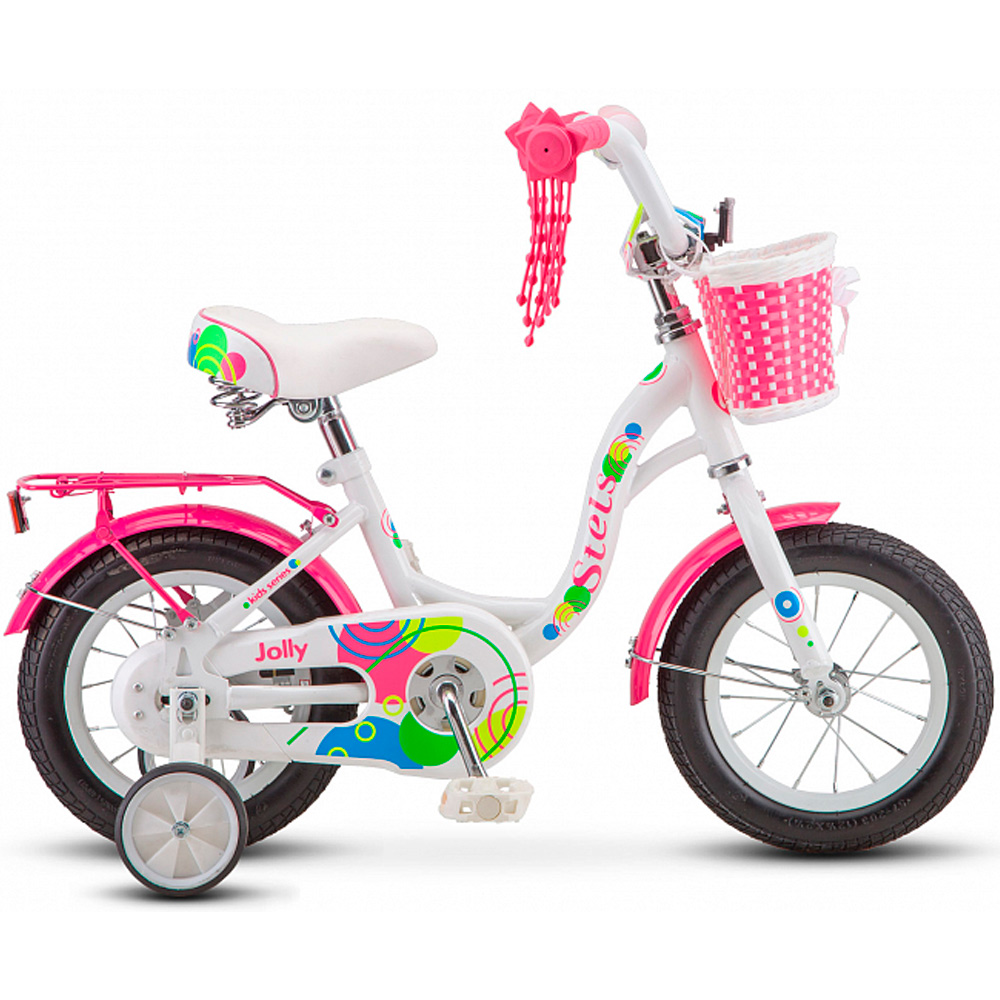 Велосипед 12" STELS Jolly 8" Белый/розовый