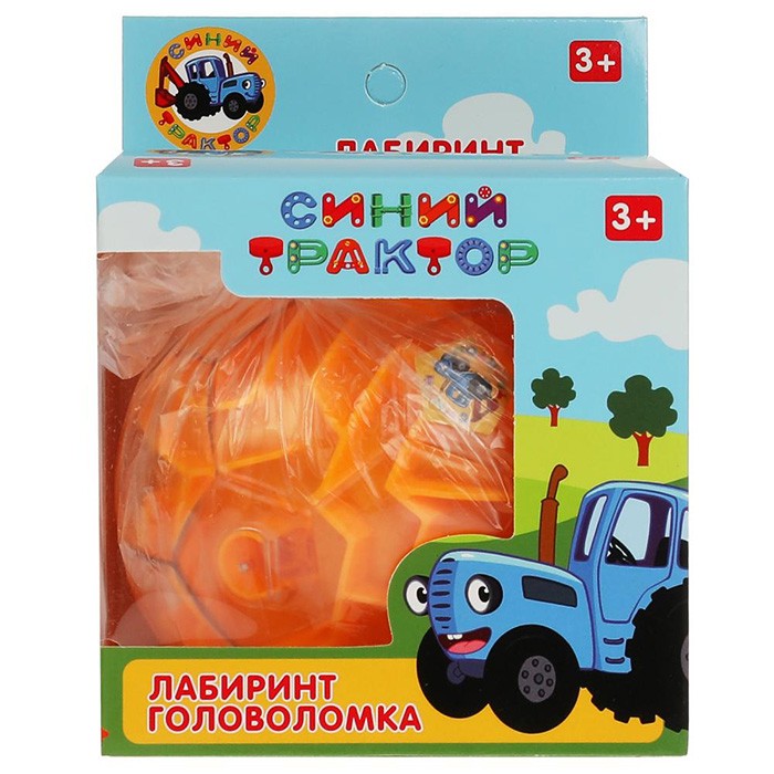 Логич. игрушка шар-лабиринт Синий ТРАКТОР B2004071-R1.