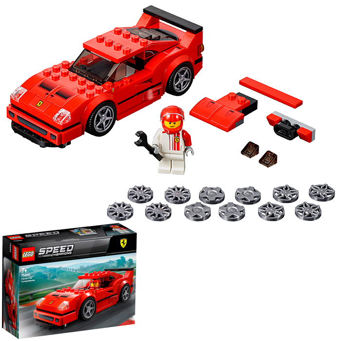 Констр-р LEGO 75890 Speed Champions "Автомобиль Ferrari F40 Competizione"