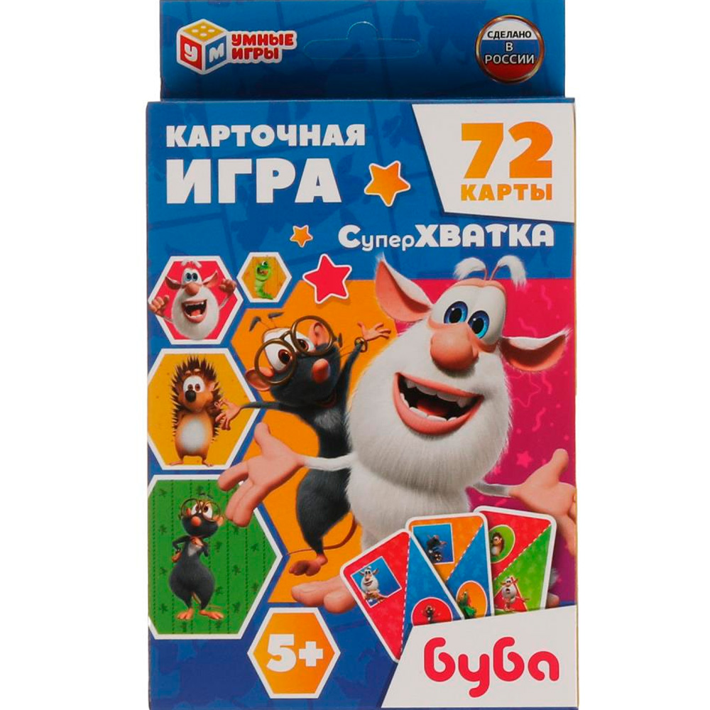 Игра Буба. Суперхватка,72 карточки 4680107921727