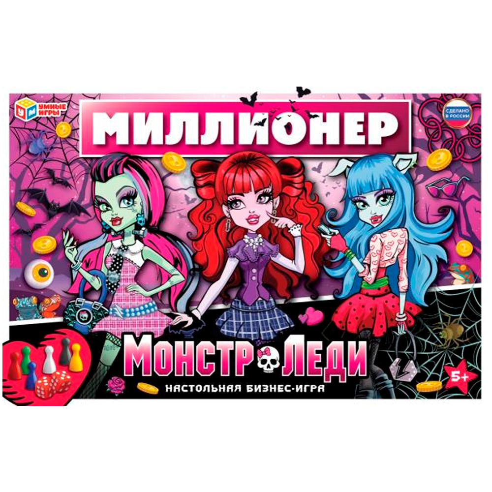 Игра Монстр-леди.Миллионер Настольная бизнес-игра 4650250551584 /20/