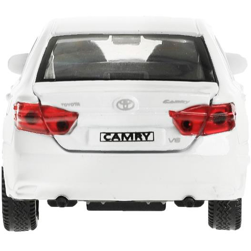 Модель CAMRY-12-WH TOYOTA CAMRY 12 см, двери, багаж, инерц. белый Технопарк в кор.