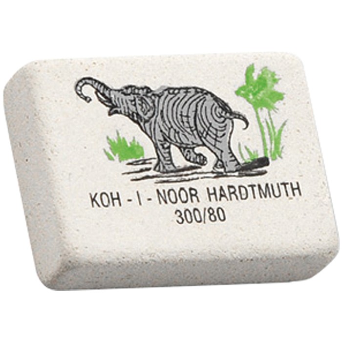 Ластик KOH-I-NOOR Elephant 300/80 прямоугольный  26*18,5*8мм 001467