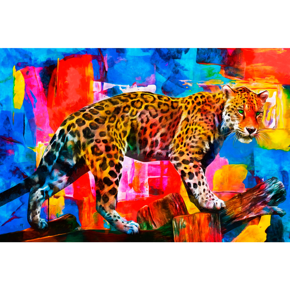 Набор ДТ Алмазная мозаика 30х40 см Радужный леопард НД-8596