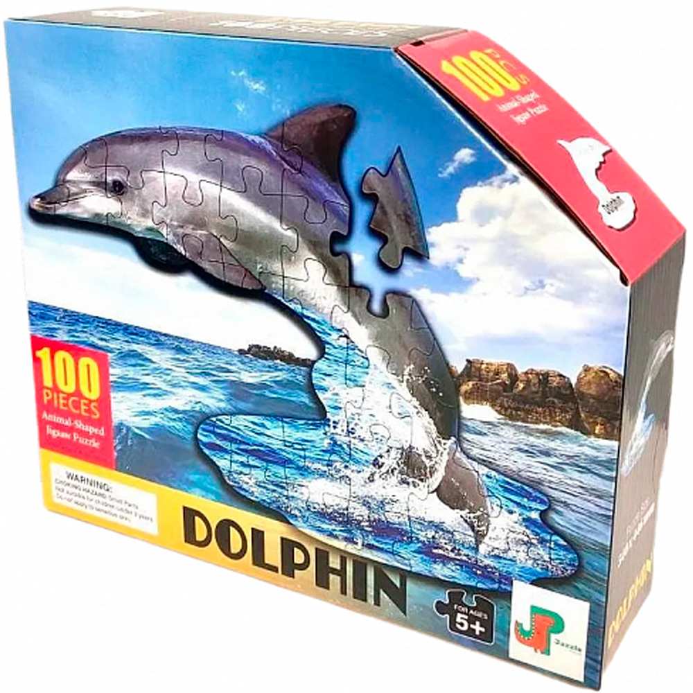 Пазл контурный 100 Дельфин Jazzle 5+ 88658