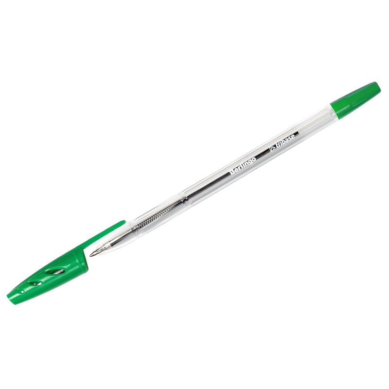 Ручка шарик черная 1.0мм Tribase зеленая 265890 Berlingo 