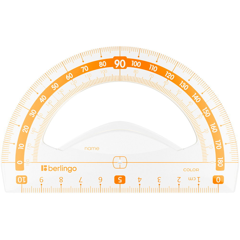 Транспортир 10см, 180° Транспортир 10см, 180°