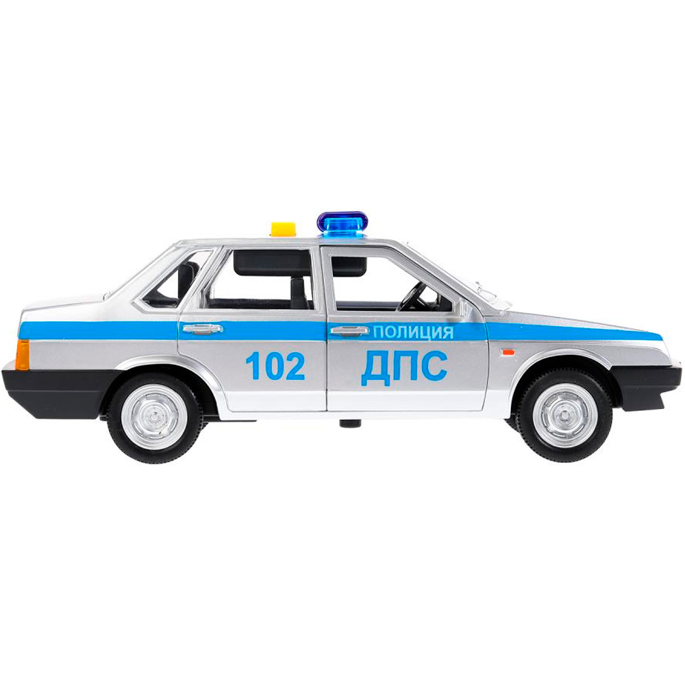 Модель 21099-22PL-POL-SR ВАЗ-21099 ПОЛИЦИЯ 22 см,двер,4 кноп,инерц,сер Технопарк Модель 21099-22PL-POL-SR ВАЗ-21099 ПОЛИЦИЯ 22 см,двер,4 кноп,инерц,сер Технопарк