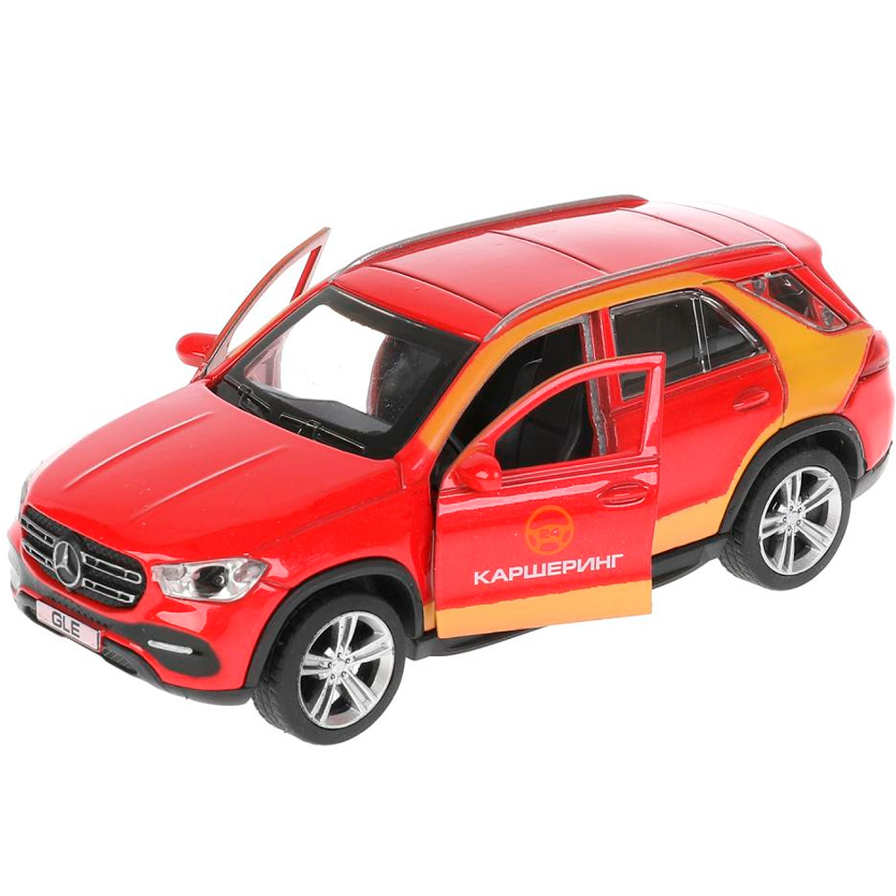 Модель GLE-12DELI-RD MERCEDES-BENZ GLE Каршеринг 12 см, двери, багаж, красный Технопарк