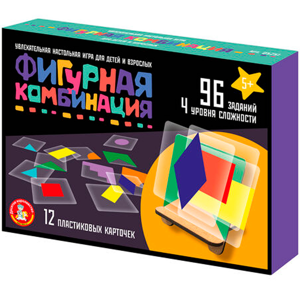 Игра настольная "Фигурная комбинация" (96 заданий) 05251