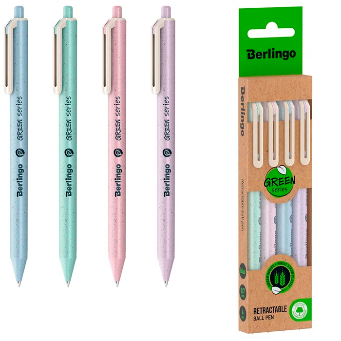 Ручка шарик синий 0,7мм "Green Series" 333043 Berlingo 