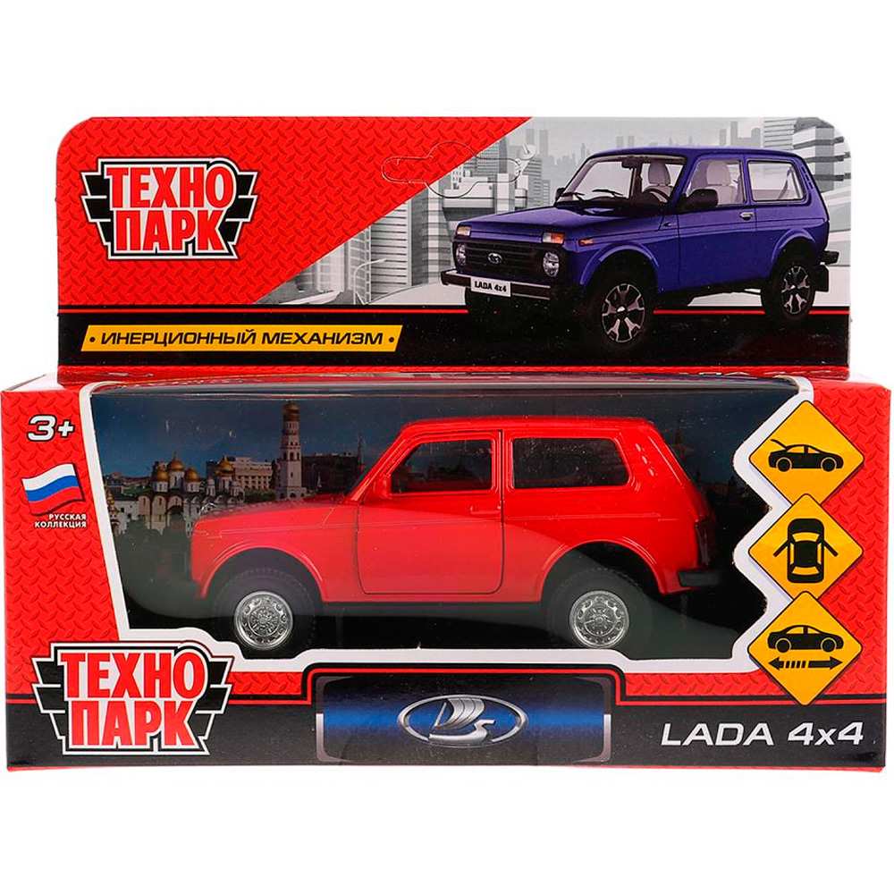 Модель LADA4X4-RD LADA 4х4 красный Технопарк в коробке Модель LADA4X4-RD LADA 4х4 красный Технопарк в коробке