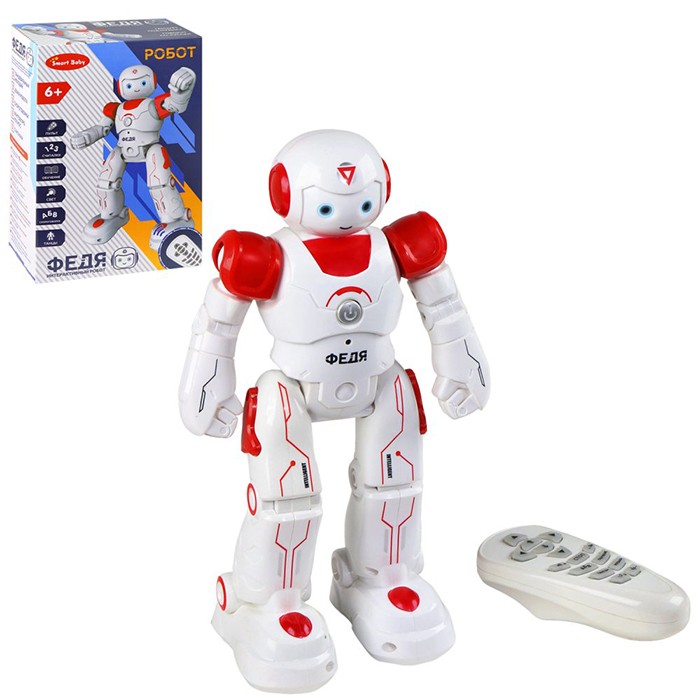 Робот Федя р/у движения (вперед, назад, влево, вправо), танцы, звуки робота, обучение JB0402924