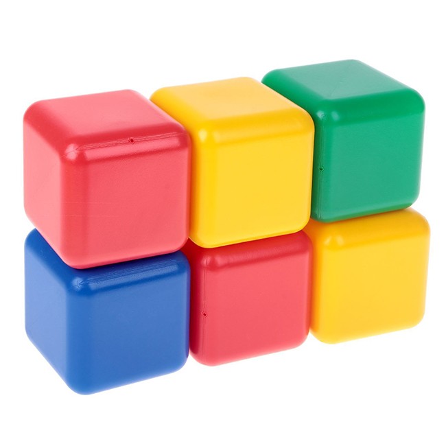 Набор кубиков 6 шт 12см 1930538.